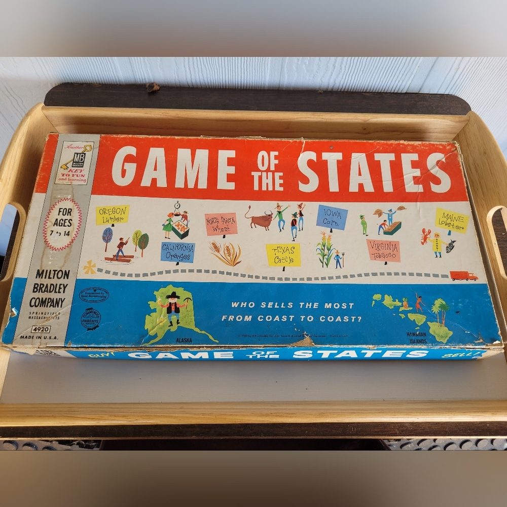 Vintage Game of the States 1960 Milton Bradley Replacement Parts